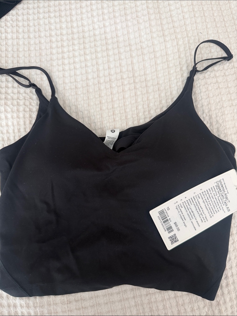 lululemon athletica Black Lightweight Bralette Cami